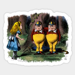 Tweedledee and Tweedledum Sticker